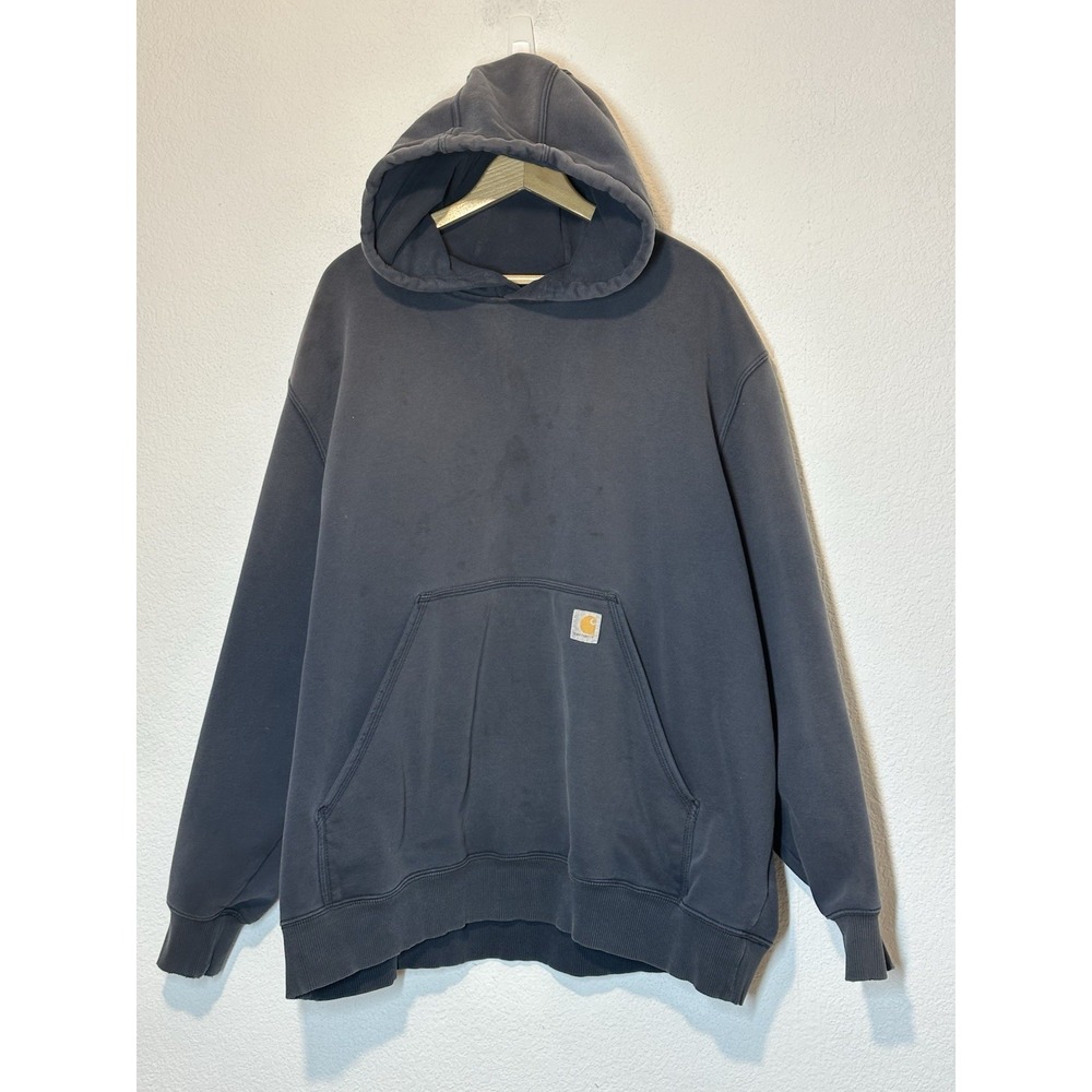 Carhartt Sweatshirt Mens‎ 3XL Blue Rain Defender Loose Fit Hoodie Workwear